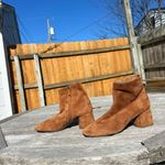 Mansur‎ Gavriel Soft Suede Brown Ankle Boots Booties Shoes 38 8 US Photo 2