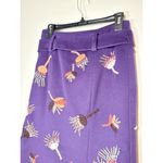 Etcetera  Wool and Cashmere Blend Embroidered Purple Skirt Cottagecore Size 4 Photo 2
