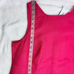 J.Jill A-Line Midi Linen Blend Strawberry Sleeveless Scoop Neck Sundress MP Photo 8