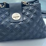 Kate Spade ♠️ Elegant Black Leather Quilted Handbag Photo 8