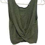 By Together  green sleeveless sweater faux wrap in back size small Photo 0