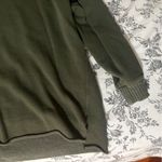 Aerie  moss green oversized crewneck sweater size large Photo 2