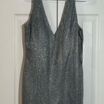 Sequin Hearts are metallic gown dress size 7 Photo 2