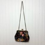 Women Small Retro Purse Vintage Top Handle Handbag Kiss Lock Shoulder Bag Black Photo 3