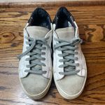 P448   Gray and White Sneakers Photo 2