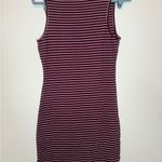 Ambiance Burgundy and White Striped Shirt Red Size L Photo 3