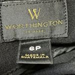 Worthington Women's Black High Waisted Zipper Knee Length Pencil Skirt Size 6P Photo 3