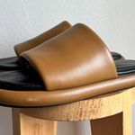 Proenza Schouler 20mm Pipe Padded Slide Sandal - Brown Leather Sz 39 Photo 3