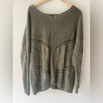 Torrid  Olive Strappy Neck Pointelle Pullover Knit
Sweater Size 3/3X Photo 4