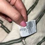 American Eagle  Striped Puff Sleeve Mini Dress‎ Cream Green Size M Photo 7