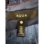 AQUA  Women's Blue Floral Square Neck Long Sleeve Mini‎ Dress Photo 11