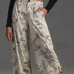 Anthropologie Palazzo Utility Pants in a Map Print Photo 0