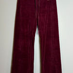 Juicy Couture Y2K  burgundy velour track pants Photo 0