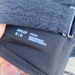 Aerie NWT medium black gold glitter bikini bandeau top swim Photo 5