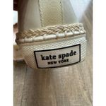 Kate Spade New York Loren White Leather Scalloped Slip On Espadrille Shoes SZ 9 Photo 3