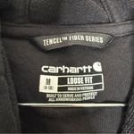 Carhartt  Women’s Black Hoodie Loose Fit TENCEL Size Medium Photo 3