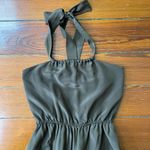 Leona by Lauren Leonard Chocolate Brown Halter Ruffle Maxi Dress Photo 10