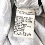 ECI  Grey Purple Printed 3/4 Sleeves Empire Waist Stretchy Dress Size Small Photo 5