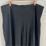 Eileen Fisher Black Wide Leg Crop Elastic Waist Pants Large Photo 3