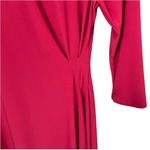 NWT Tash + Sophie Red Sleek Drape Dress with Asymmetrical Hemline Size M Photo 6