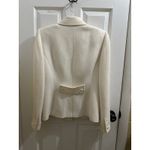 Tahari  ASL Off-White/ Cream Woven Blazer Suit Jacket Decorative Stitching Mod 6 Photo 7