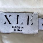 XLE The Label Ruched Front Long Sleeve Tie Cuff Dress in White Size XS Photo 2