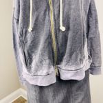 Chaser Blue Dye Sz XS Hoodie Oversized Full Zip Jacket Lightweight Grunge Comfy Photo 2