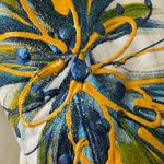 Vintage Jerzees Activewear Floral Flowers 90s Nature Crewneck Sweatshirt womens White Size M Photo 2