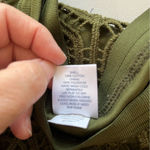 Vintage Passports Cotton Crocheted Boho Midi Long Elastic Waist Green Sz M Size M Photo 7