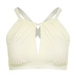 Time & Tru Nwt Women's Cream Pique Key Halter Swim Top bottom size 3X 24w-26w Photo 10