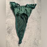 Victoria's Secret Victoria’s Secret gold label vintage USA made Green Satin Bodysuit lingerie 36B Photo 9