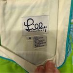 Lilly Pulitzer  Vintage Vibrant Green and Blue Pool Shark Sundress size 8 Photo 3