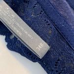 Aerie Heathered Dark Blue & Lace Lightly Lined Bra Photo 3