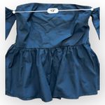 Crescent  Brooklyn Poplin Off Shoulder Top in Black Dark Boho Size M‎ Photo 4