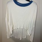 Free People New NWT  Jayson Ringer Tee Waffle Knit Thermal High Low Photo 2