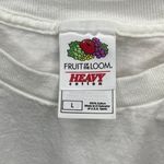 Fruit of the Loom Y2K “Proud of my Italian Heritage” White Graphic T-Shirt Adult size Large Photo 2