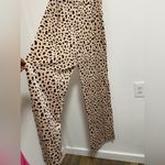 Skies Are Blue  Animal Print Jumpsuit - Tan and Black Photo 3