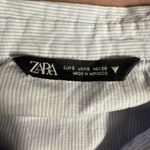 ZARA  Light Blue Striped Shirt Photo 1