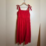 Abercrombie & Fitch  Emerson Tie-Strap Maxi Dress in red Photo 1
