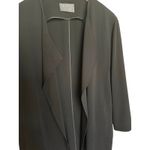 Lafayette 148 Open Front Wool Blazer Jacket Women’s Sz L/XL? Black Drape Pockets Size L Photo 1