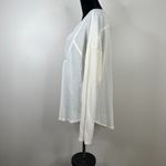 Lucky Brand  Waffle Knit Henley Style V Neck Long Sleeve Tunic Top Photo 4