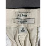 L.L.Bean Classic Fit Cream Pants - Timeless Comfort Size 16 B-75 Photo 1
