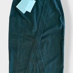 By YOOX Green Wrap Midi Skirt Italy NWT Size 38 US 2 Photo 0