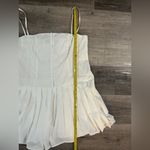 ZARA  pleated mini eyelet dress Photo 9