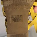 Franco Sarto  Mustard Yellow Leather Thong Toe Capture Sandals Size‎ 8 Photo 8