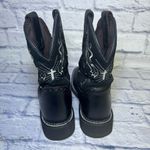 Justin Gypsy Andra Cowboy Boot Size 7 B L9977 Black Western Leather Cowgirl 8" Photo 5