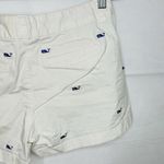 Vineyard Vines  Womens Sz 2 (28 x 3.5) Shorts White Blue Embroidered Whales Photo 6