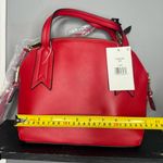 Betsey Johnson  "So Charming" dome satchel bag in red Photo 5