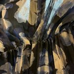 Monique Lhuillier Rtr sz6 ML Melanie Dress floral printed v-neck dark midnight Photo 9