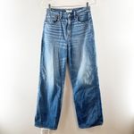 American Eagle  AE77 High Rise Stovepipe Baggy Relaxed Jeans Blue 6 Photo 1